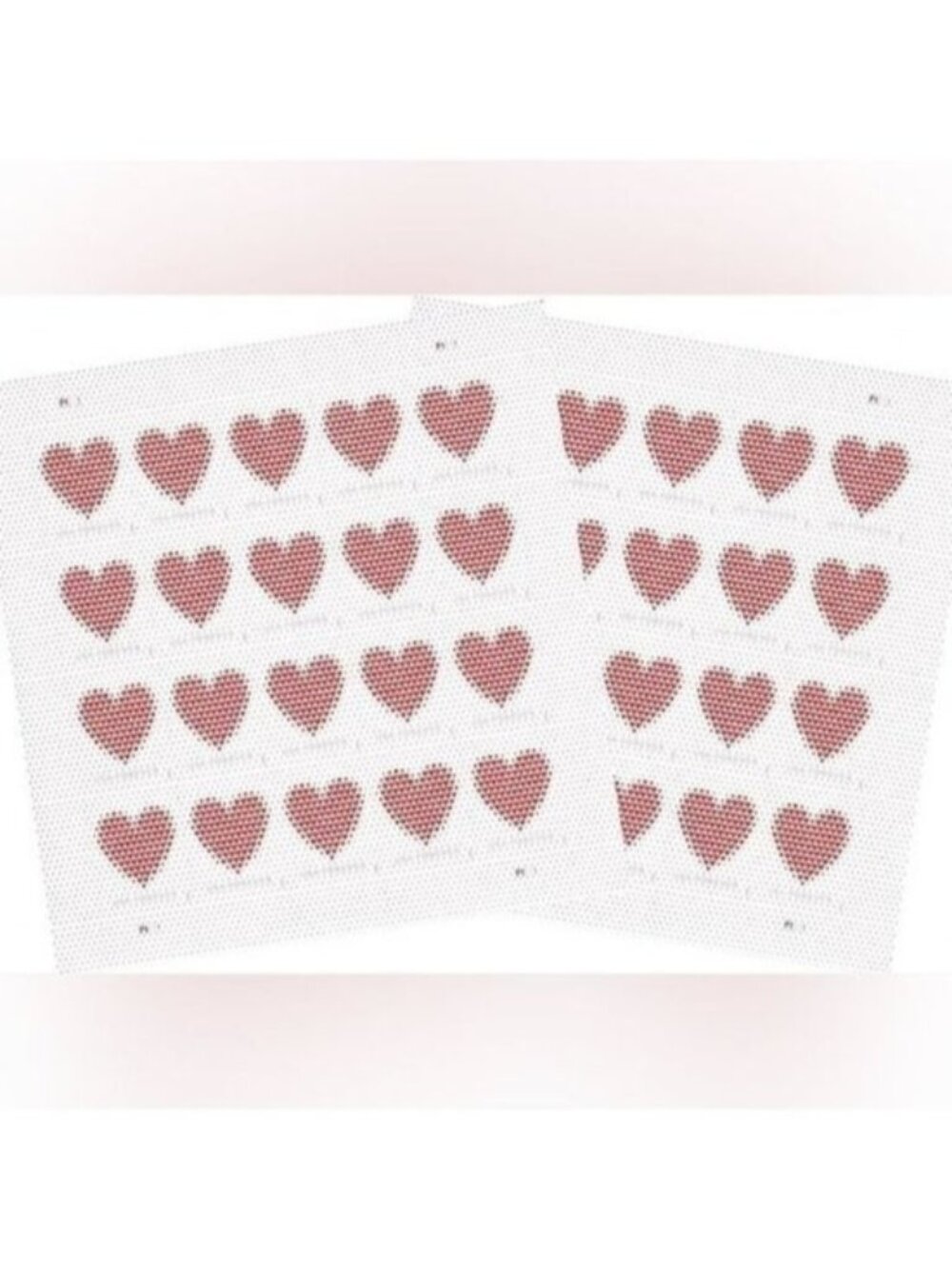 200‎ Made of Hearts Forever Postage Stamps USPS Valentines Wedding Invitations